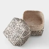 Корзинка плетёная &laquo;Бонтанг&raquo;, 12&times;12&times;10 см, бамбук, светлая