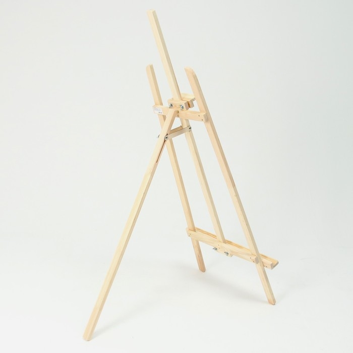 Мольберт тип «Лира» 145 х 52 см, с бегунком, неокрашенное дерево, Calligrata Мольберт тип «Лира» 145 х 52 см, с бегунком, неокрашенное дерево, Calligrata