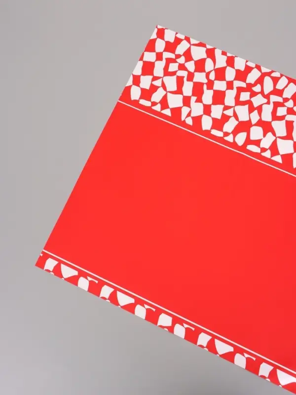 Пленка для цветов, красная, 57х57 см