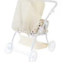 Коляска для кукол универсальная, с переноской, с корзиной, металлический каркас