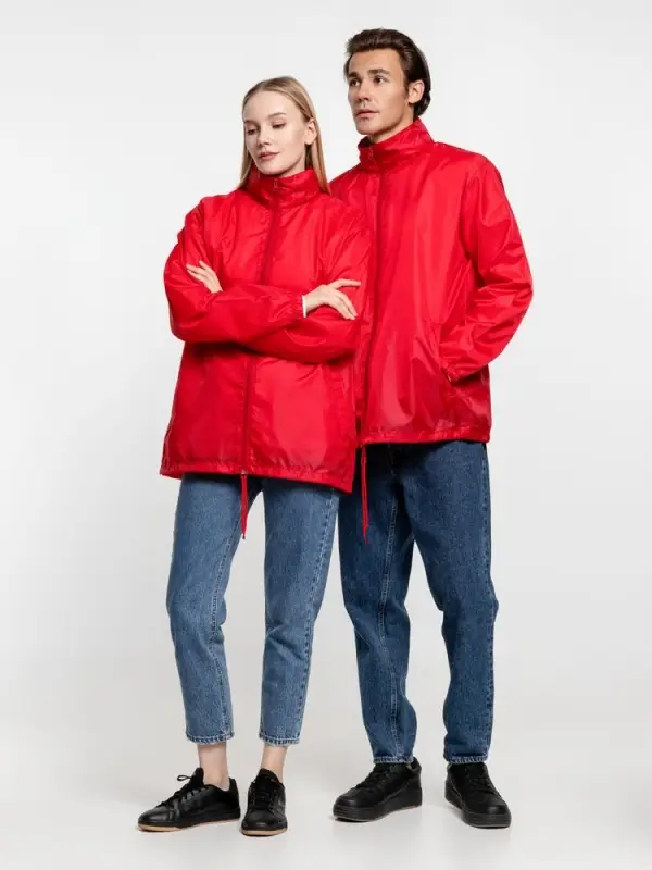 Ветровка унисекс Shift красная, размер XS