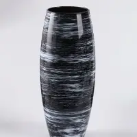 Ваза «Прованс», h=26 см, стекло, чёрная