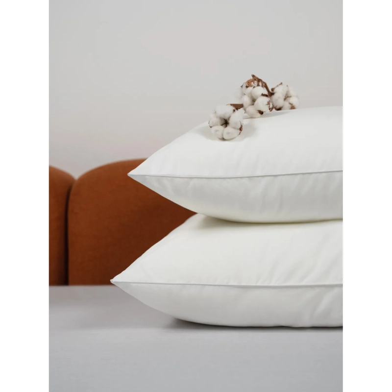 Подушка Luscan 50х70 нестеган кант (микроволокно леб.пух/55%тенсель,45%хл.)