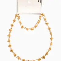 Набор 2 предмета: цепь, браслет &laquo;Узел&raquo;, 20, 40 см, медь, цвет золото