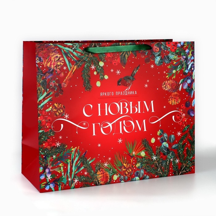 Пакет подарочный новогодний ламинированный «Новогодняя сказка», XL 49 х 40 х 19 см, Новый год Пакет подарочный новогодний ламинированный «Новогодняя сказка», XL 49 х 40 х 19 см, Новый год