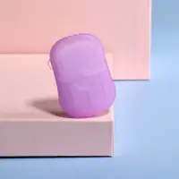 Мыло листовое, в пластинах, 18 (± 2) шт, в футляре, цвет сиреневый Мыло листовое, в пластинах, 18 (± 2) шт, в футляре, цвет сиреневый