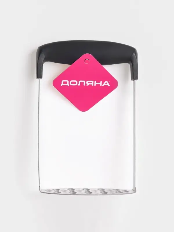 Толкушка для картофеля Доляна Smasher, 11&times;18 см, нержавеющая сталь, чёрный