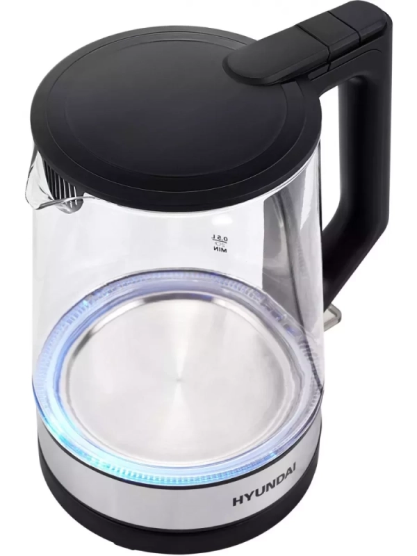 Чайник HYK-G8808 1,7л 2200Вт черный (стекло)