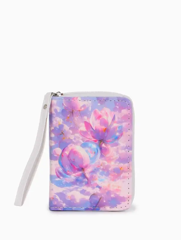 Кошелек жен 07-01-01 Июнь2535 цветы, 12*1,5*9 см, 2 отд+отд/молн, д/карт, сиреневый Кошелек жен 07-01-01 Июнь2535 цветы, 12*1,5*9 см, 2 отд+отд/молн, д/карт, сиреневый