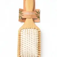 Расчёска массажная BAMBOO, широкая, бамбуковая, 8&times;25(&plusmn;1) см