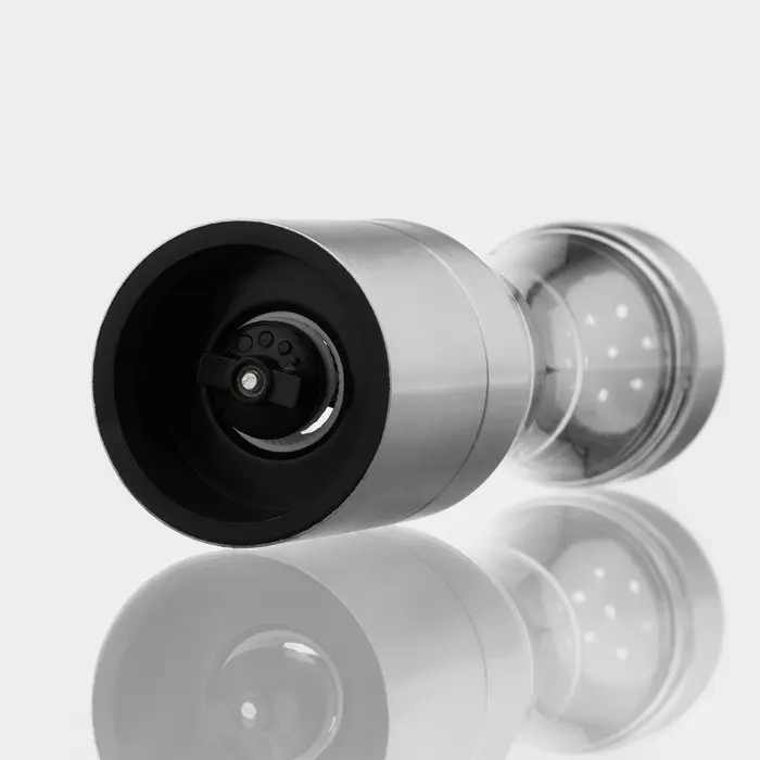 Мельница для специй Magistro &laquo;Лоста&raquo;, 17.5&times;5.3 см, двусторонняя, керамический механизм, серебристая