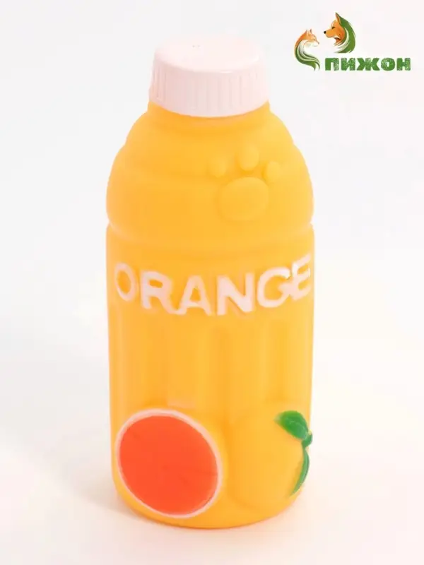 Игрушка для собак Orange, 13 см, пищащая, латекс, жёлтая