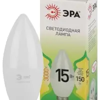 Лампа светодиодная LED 15 Вт 1500Лм 3000К свеча теплый E14 220-240В LED B35-15W-830-E14 Green Line