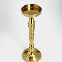 Подсвечник &laquo;Силуэт&raquo;, 13&times;13&times;36 см, алюминий, золотистый