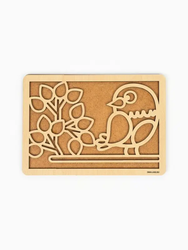 Картина пластилином &laquo;Птица&raquo;, 21&times;15 см, набор для творчества