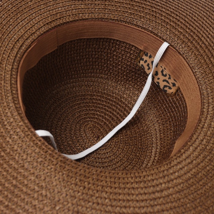 Шляпа женская MINAKU Шляпа женская MINAKU "Leopard" цвет коричневый, р-р 56-58