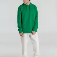 Толстовка с капюшоном унисекс Hoodie, зеленая, размер XS