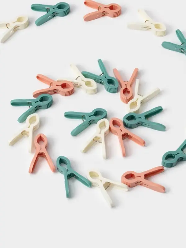 Прищепки для белья Доляна, 24 шт., 7&times;1.5 см, ширина низа 4.5 см