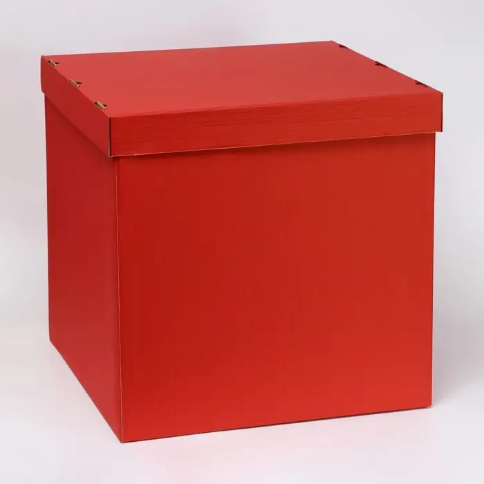 Коробка для воздушных шаров, Красная, 60&times;60&times;60 см