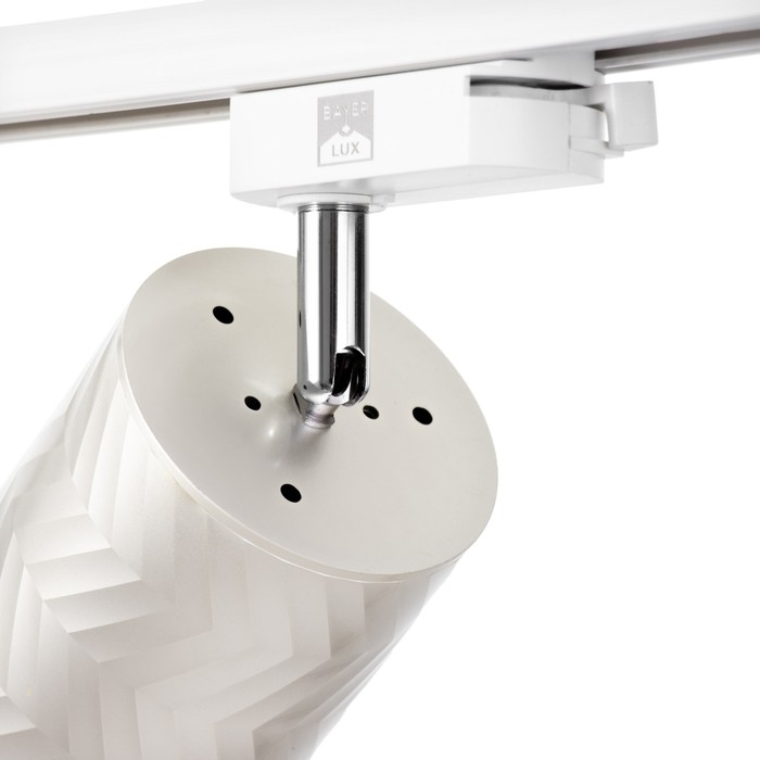 Светильник трековый SIMPLE Светильник трековый SIMPLE "Астер" GU10 220В серебро 7,5х7,5х20 см