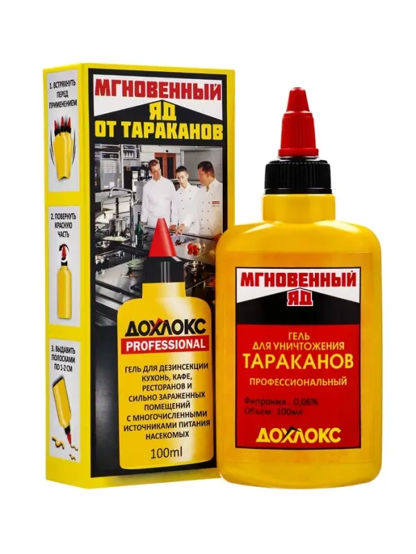 Средство от тараканов Дохлокс &laquo;Мгновенный яд&raquo;, гель, 100 мл