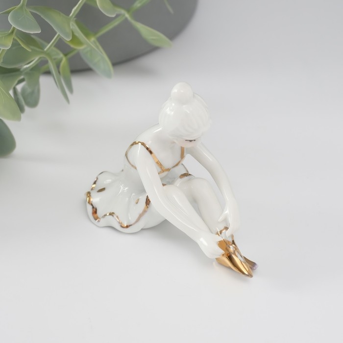 Сувенир  Сувенир "Балерина" золото 7 см