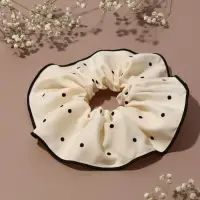 Резинка для волос "Орбита гранд" горох, 13 см, молочный