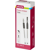 Ручка гелевая неавтомат. Attache Town 0,5мм с резин.манжеткой черный