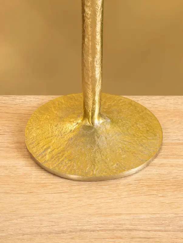 Подсвечник  Подсвечник "Флейта" алюминий 37 см, цв. золото