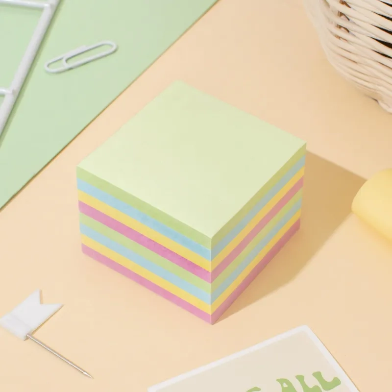 Бумага для заметок с клеевым краем  51x51 мм, 400 л, 8 цветов в асс