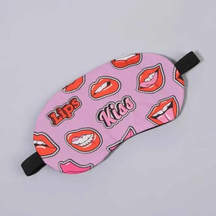 Маска для сна «ГУБКИ», 19×9.5 см, резинка одинарная, МИКС Маска для сна «ГУБКИ», 19×9.5 см, резинка одинарная, МИКС