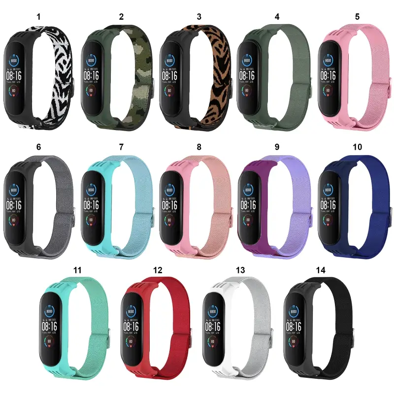 Ремешок для Mi Band 3/4/5/6 Nylon #4318 Ремешок для Mi Band 3/4/5/6 Nylon #4318