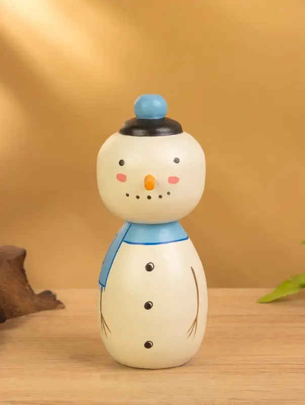 Деревянная кукла кокеши «Снеговик», 7×8.5×17 см Деревянная кукла кокеши «Снеговик», 7×8.5×17 см