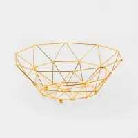 Ваза для фруктов "Геометрия Голд" 25.5*27*10 см, цвет золотой Ваза для фруктов "Геометрия Голд" 25.5*27*10 см, цвет золотой