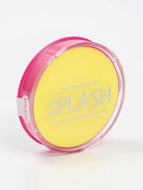 Аквагрим в шайбе, регулярный, желтый, 32 г