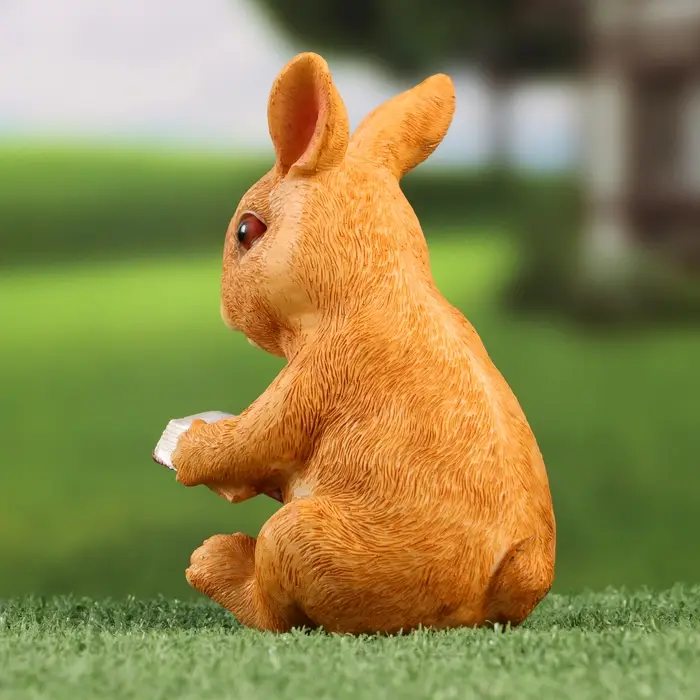 Фигурка полистоун TAKE IT EASY «Зайка читает книжку», 10×8×15 см