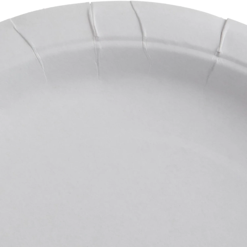 Тарелка одноразовая из ламинированной бумаги д 230 мм, 50шт/уп