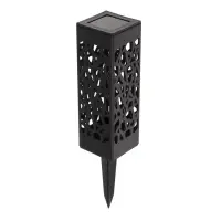 Садовый светильник &laquo;Ажурный&raquo;, уличный, на солнечной батарее, 6&times;29&times;6 см, 1 LED, свечение тёплое белое