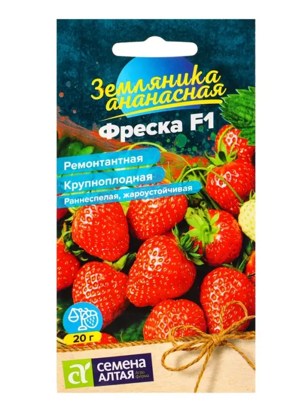 Семена Земляника &laquo;Фреска&raquo;, ремонтантная, 5 шт., &laquo;Семена Алтая&raquo;