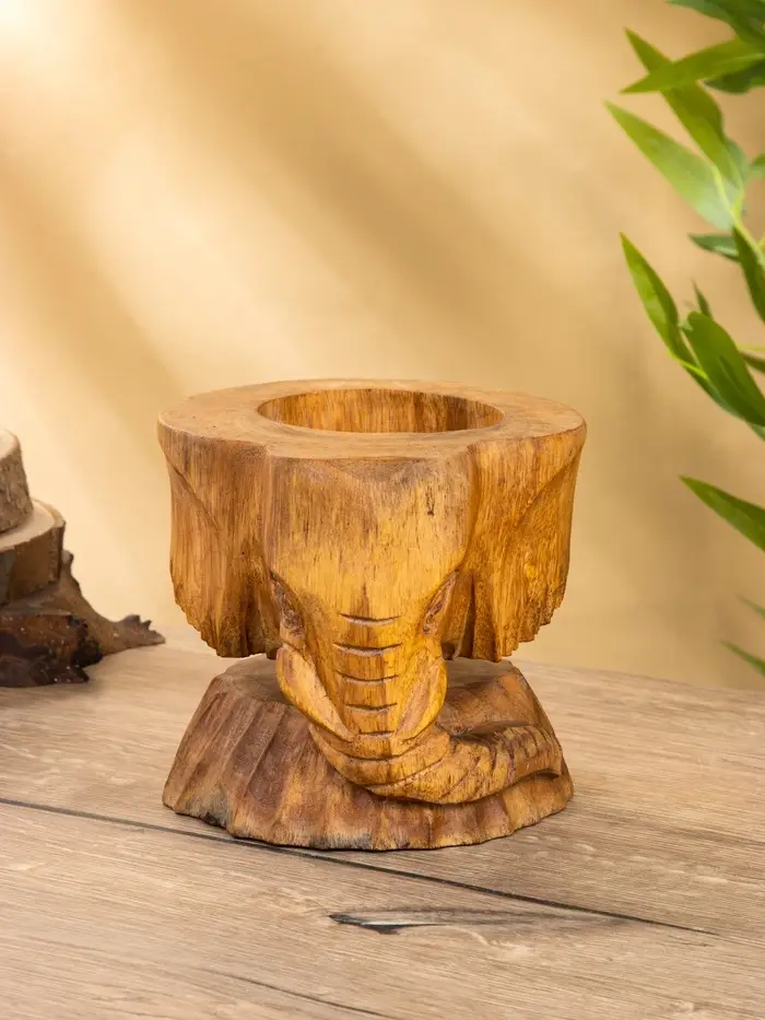 Подставка под бутылки «Голова слона», 15×15×17 см, дерево Пиннис, коричневая Подставка под бутылки «Голова слона», 15×15×17 см, дерево Пиннис, коричневая