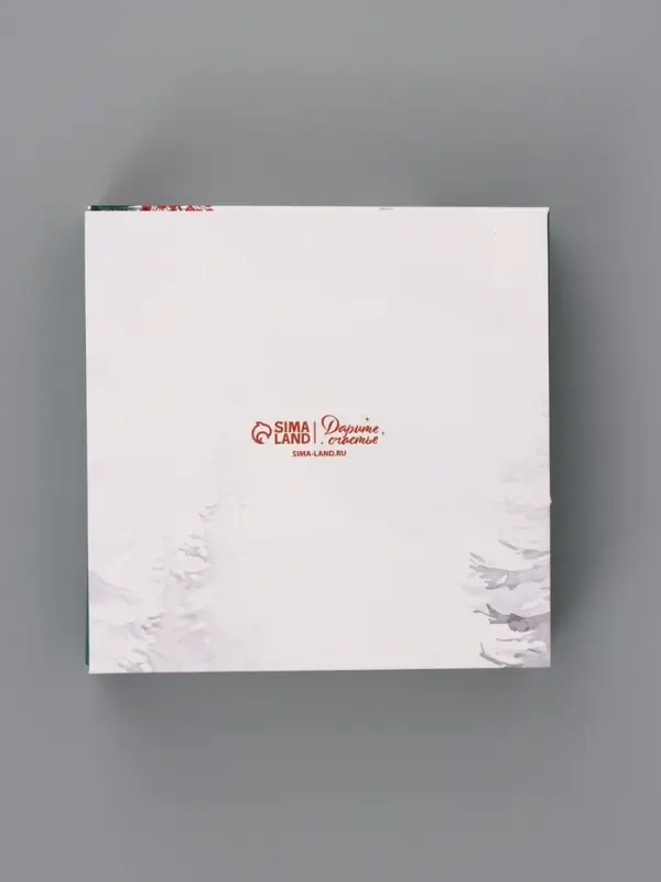 Коробка подарочная для 9 конфет &laquo;Снегири&raquo; 14.5&times;14.5&times;3.5 см