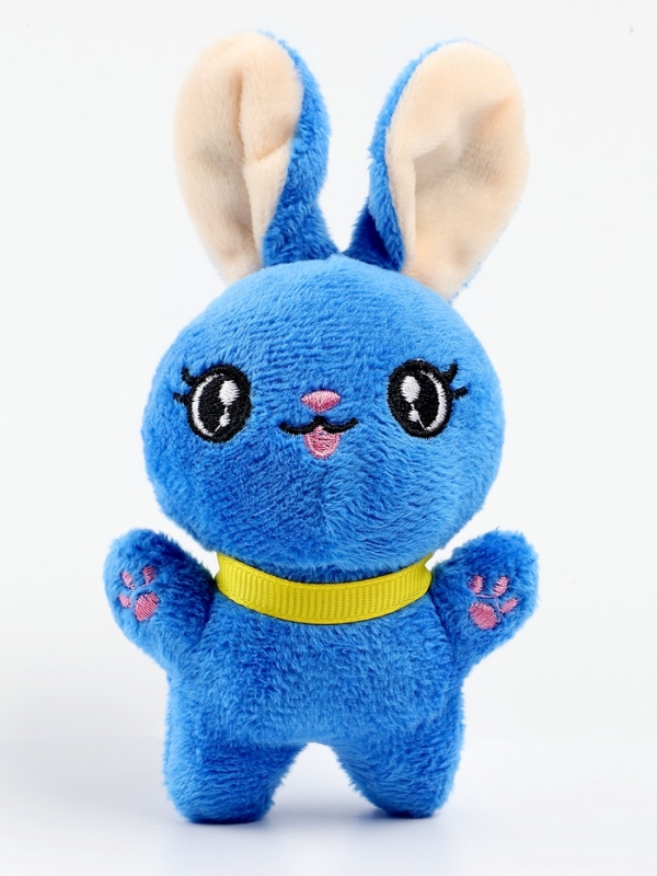 Мягкая игрушка   Мягкая игрушка  "Заяц", цвет синий, 10х7х5 см