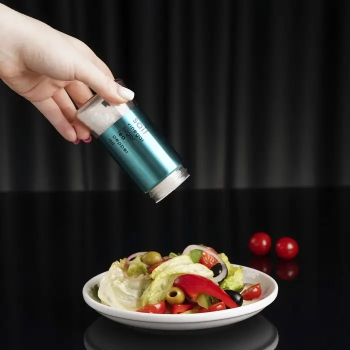 Солонка стеклянная «Стиль», 150 мл, 5,5×8 см, цвет изумрудный Солонка стеклянная «Стиль», 150 мл, 5,5×8 см, цвет изумрудный