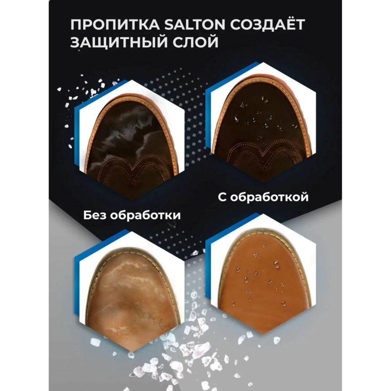 Пропитка Защита обуви от реагентов и соли, 190 мл (6), SALTON EXTREME