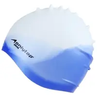 Шапочка для плавания взрослая ONLYTOP, силиконовая, обхват 54-60 см, МИКС