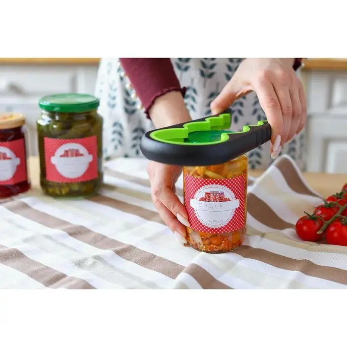 Многофункциональная открывашка для банок и бутылок, 22.5&times;9&times;2 см, красный