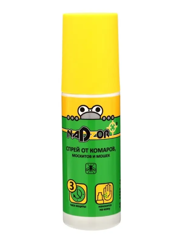 Спрей "Nadzor", от комаров, москитов, мошек, слепней, 100 мл