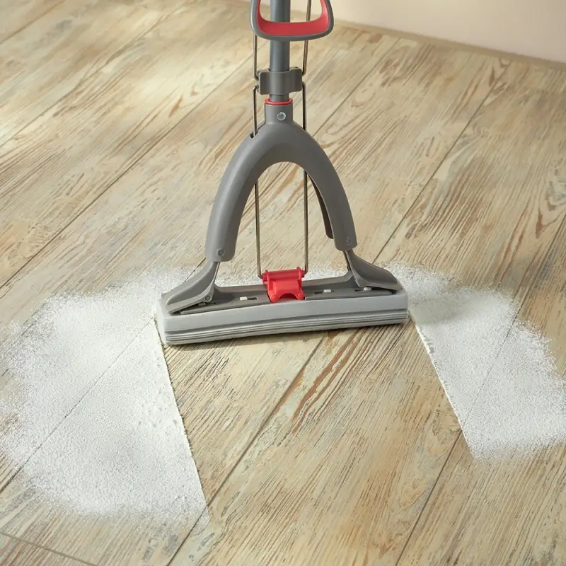 Швабра с отжимом и смен. насадкой ПВА тм VETTA Премиум Грей, телеск. ручка 123-141см, насадка 28см