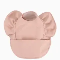 Нагрудник для кормления, непромокаемый с карманом, розовый M&B