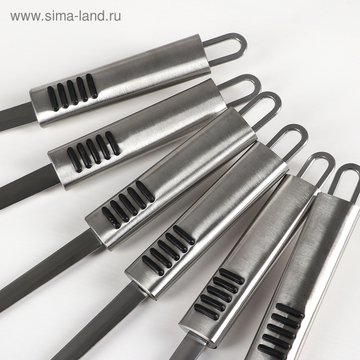 Набор кухонных принадлежностей Доляна «Фидель», 6 предметов, на подставке Набор кухонных принадлежностей Доляна «Фидель», 6 предметов, на подставке